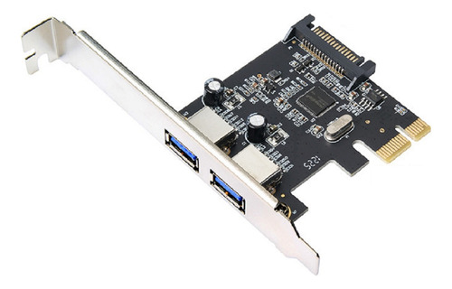 Placa Expansora Pci-ex Com 2 Portas Usb 3.0 Para Pcs