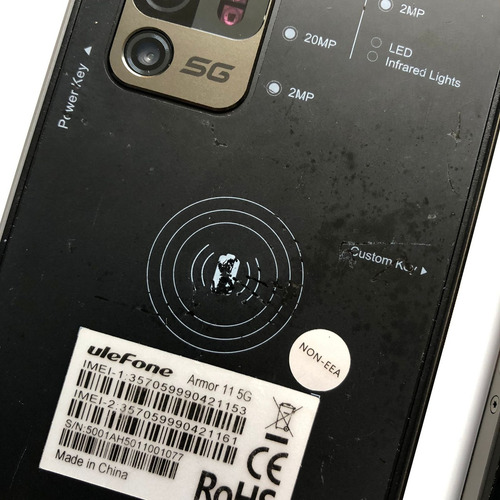 Celular Ulefone Armor 11 5g Uso Rudo 8gb 256gb Dual Sim 48mpx Negro Demo (Reacondicionado)
