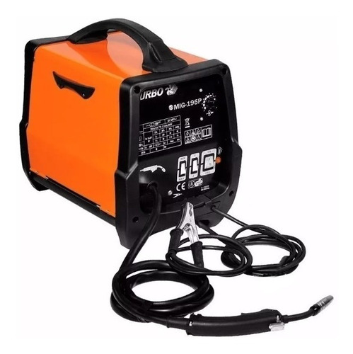 Soldadora Mig 180 Amp Electrica Lusqtoff Suelda Sin Gas Color Naranja Frecuencia 50