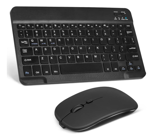 Teclado Y Mouse Slim Bluetooth Inalámbrico Español Portatil