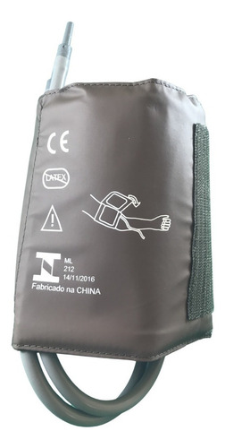Manguito Obeso I I Duas Vias Monitor Dixtal Com Conector Cor Marrom