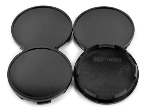 65mm/59mm Abs Black Wheel Center Hub Caps Set Of 4 For ...