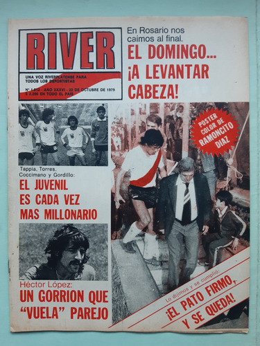 Revista River 1812 / 1979 / Lámina De Ramón Díaz / Newells