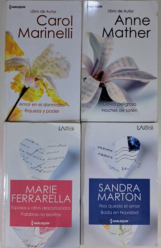 Lote X 4 Novelas Romanticas Harlequin