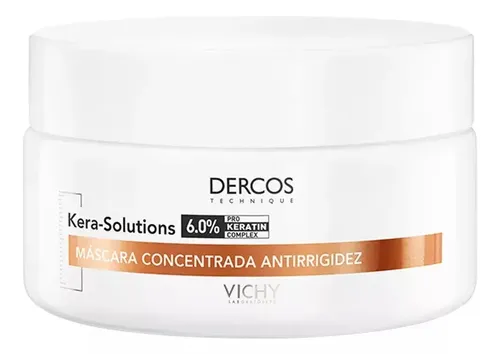 Máscara de Tratamento Capilar Restauradora para Cabelos Danificados por Química com Ação Antifrizz e Antiumidade por 48h Kera-Solutions Vichy Dercos 200ml