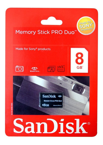 Memoria Pro Duo 8gb Para Psp Fat / Slim / Cámara 