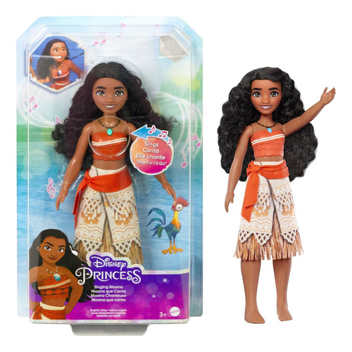 Muñeca De Moda Cantante De La Princesa Moana De Disney, Co