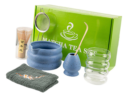 Set De Matcha, Fabricación De Té Japonesa, De Té Azul