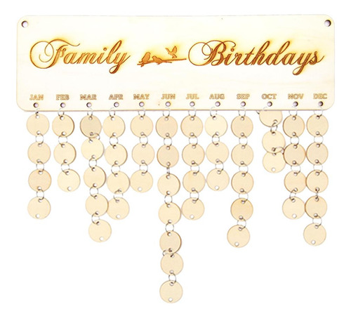 Recordatorio De Calendario De De Cumpleaños Familiares
