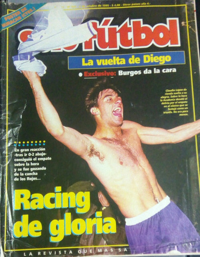 Solo Futbol 537,piojo Lopez,poster Huracan Ctes.