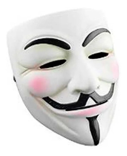 Imagen 1 de 4 de Mascara Vendetta Venganza Anonymous Plastico Duro Halloween