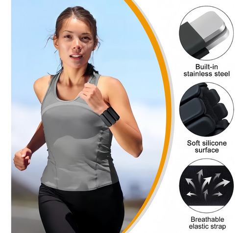 1kg Par Tobilleras Peso Muñequeras Pulsera Silicon Polainas
