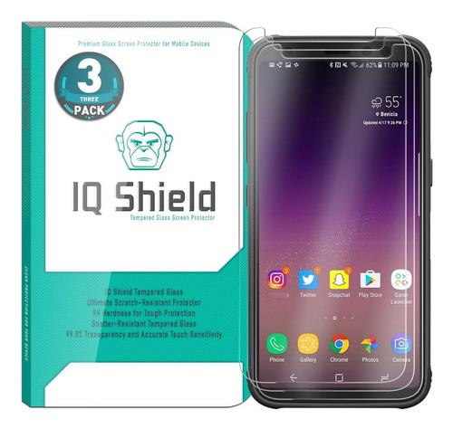 Iq Shield Protector De Pantalla De Cristal Compatible Con S8