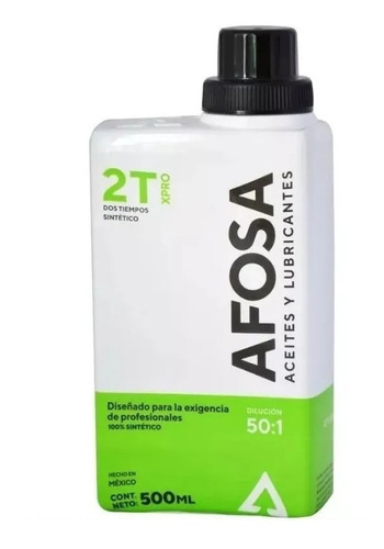 1 Pz De 500 Ml Aceite Afosa Motor 2 Tiempos 2t Sintetico