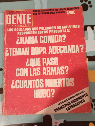 Revista Gente Malvinas Maradona 19 7 1982 N884