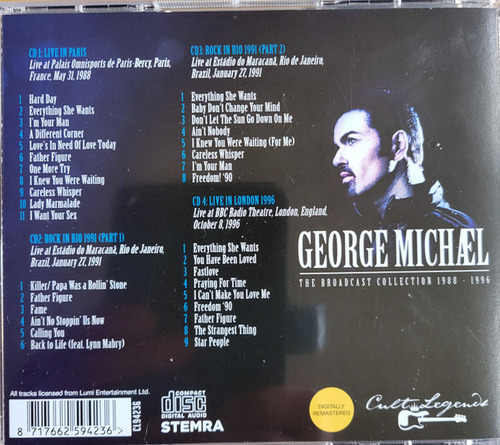 George Michael The Broadcast Collection Cd Nuevo Original