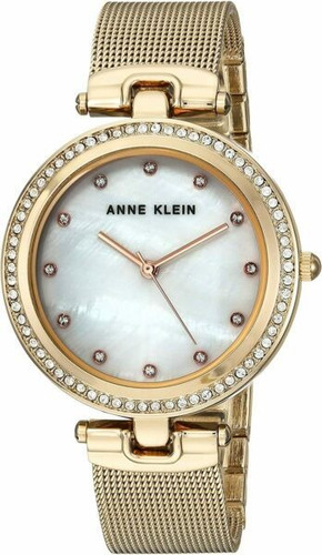 Reloj Mujer Anne Klein Swarovski Crystal Accented Oro En Ak-