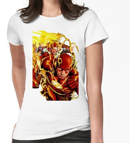 Padrisima Playera Blanca Flash Gordon Supervillanos Dc