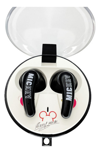 Audifonos Inalámbricos Bluetooth Disney Qs-27 Colores Color Negro