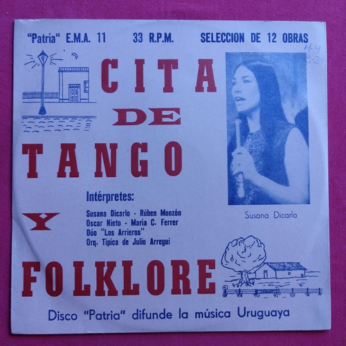 Disco Patria Cita De Tango Y Folklore Lp 