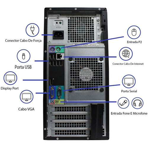 Imagem 4 de 4 de Computador Dell Torre 790 Core I3 2ª Geração 8gb 1tb