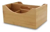 Comprar Caddy Utensil Utensil De Bambú De Ybm Con Soporte De Servill