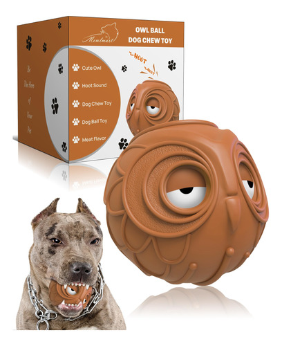 Pelota De Risa Para Perros, Buho, Juguetes Para Perros Masti