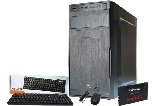 Imagem 2 de 4 de Cpu Completa Intel Core I3 4gb Ssd 120gb Loja Rs