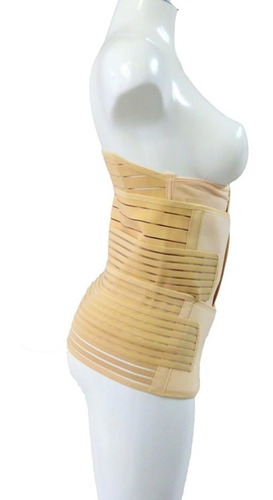 Faja Post Parto Cirugia Larga Transpirable Modeladora 3 Pcs