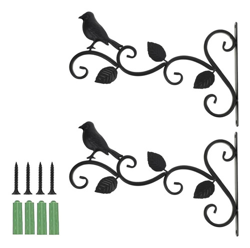 Soportes De Canasta Para Pájaros De Negro0.5 Pájaros De