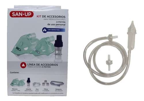 Kit San Up Repuestos Nebulizador A Piston + Aspirador Nasal