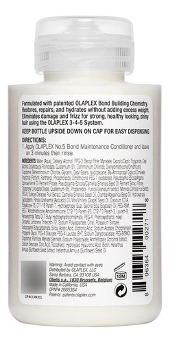 Olaplex No 5 Acondicionador Mantenimiento Cabello 100 Ml