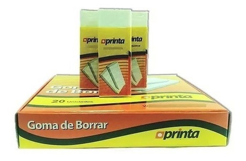 Goma De Borrar Blanco Printa (caja De 40 Unidades)