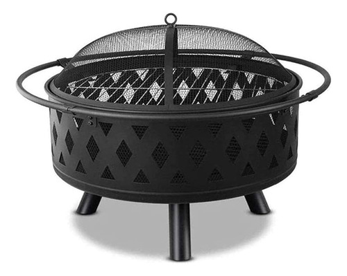 Lareira Fire Pit Portátil Externa Jardim Desmontável Redonda