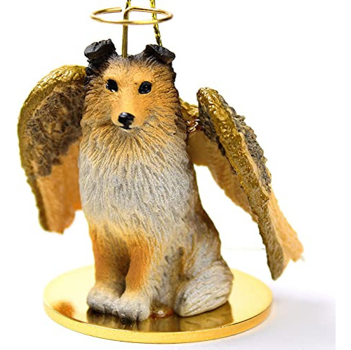 Sheltie Angel Dog Ornament-sable