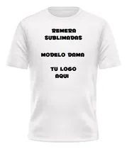 Comprar Remeras Sublimadas Blanca Dama Mujer - Personaliza La Tuya!!