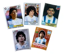 Comprar 5 Figuritas Album Maradona Mundiales Imitacion