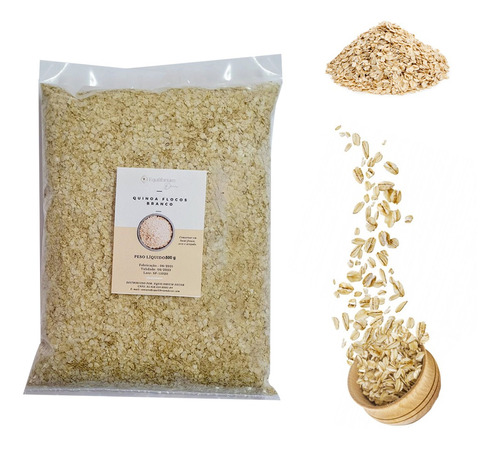Quinoa Flocos Branco Proteína Natural Equilibrium Decor 500g