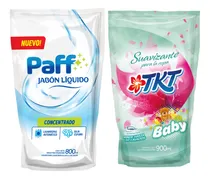 Comprar Combo Jabón Liquido Para Ropa 3 Lts Suavizante 5 Lts Tkt