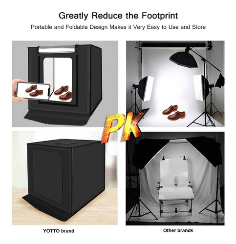 Imagen 2 de 7 de Photo Box 16 Caja De Luz Para Estudio Fotográfico De 4...