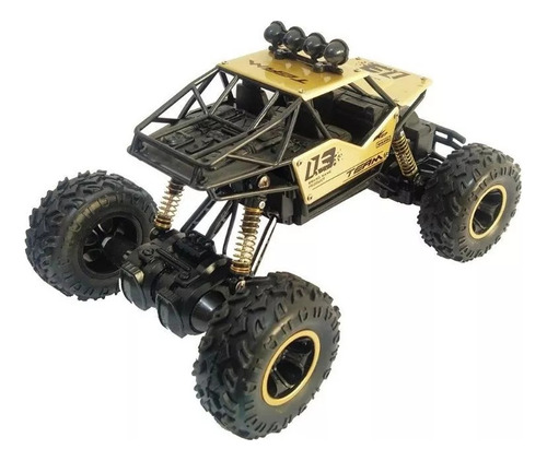 Carrinho Rock Crawler Rc 4x4 Off Road 1:16 + Bateria Reserva