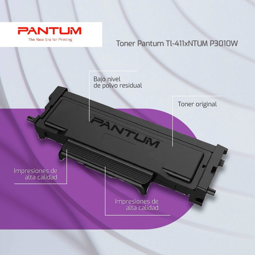 Imagen 4 de 10 de Toner Tinta Original Para Impresora Pantum Tl-411x