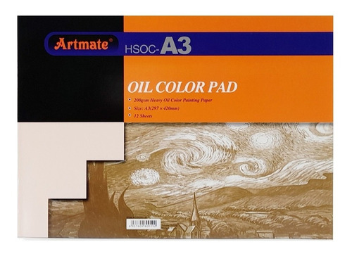 Block Oleo Artmate A3 200g 12h Pegado Hsoc-a3