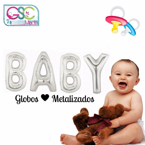 Globos Metalizado Bebe Baby Shower Recuerdo Bautizo Cotillón