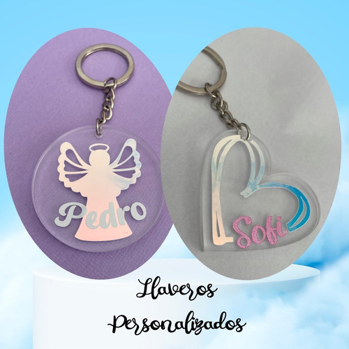 Imagen 2 de 9 de Llavero De Acrílico Personalizado - Tag - Souvenir