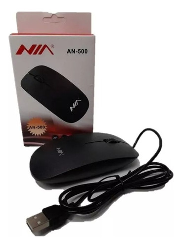 Mouse Alámbrico Nía An 500 Usb Económico De Cable