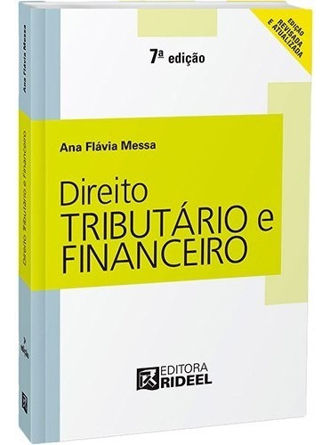 Direito Tributario E Financeiro, De Messa. Editora Rideel, Capa Mole, Edição 7 Em Português, 2016