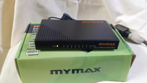 Switch 8 Portas 10/100mbps Preto - Mymax
