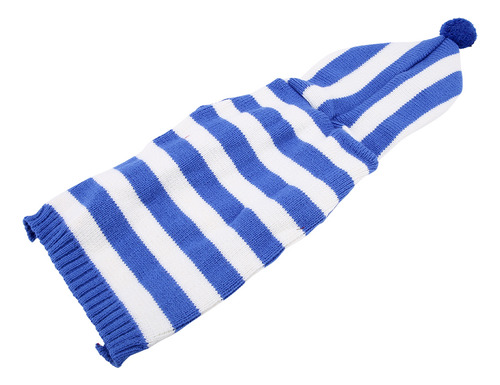 Suéter Azul Xxl Cálido Para Mascotas, Transpirable, A Rayas,