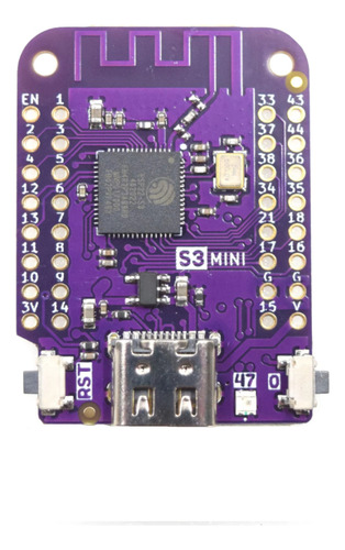 Placa Mini Esp32 S3 Wifi, Bluetooth Micropython